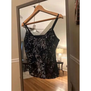 White House Black Market NWT Sequins Formal Cami Size XS/ Holiday/Cocktail/Party